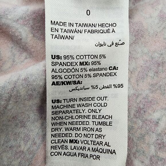 Chicos Top Womens Size 0 Small Paisley Floral V Neck Stretchy Peach Maze Boho - Picture 7 of 8